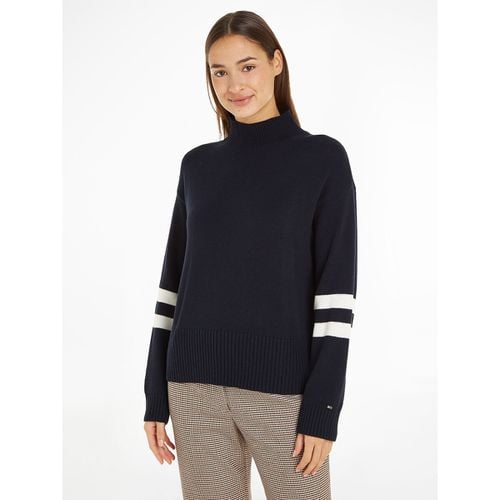 Maglione Misto Lana, Collo Alto Donna Taglie XL - tommy hilfiger - Modalova