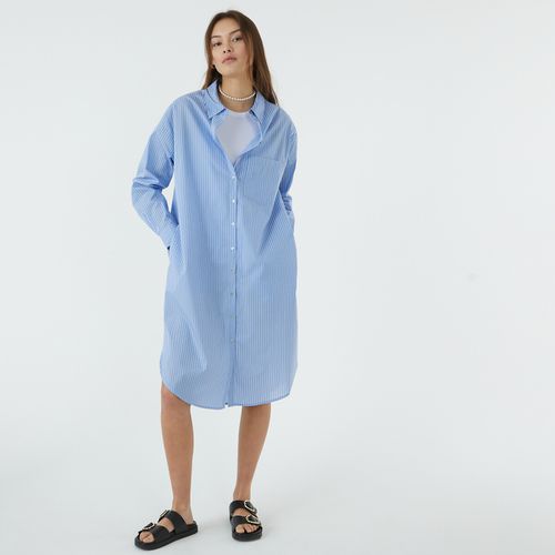 Abito Chemisier A Righe, Maniche Lunghe Donna Taglie XS - la redoute collections - Modalova