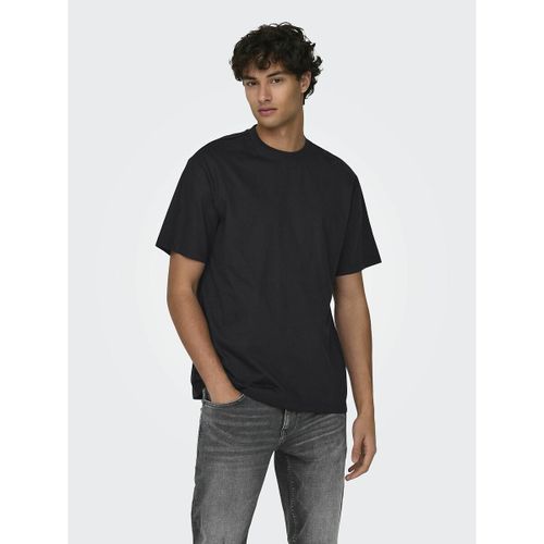 T-shirt Ampia Girocollo Uomo Taglie S - only & sons - Modalova