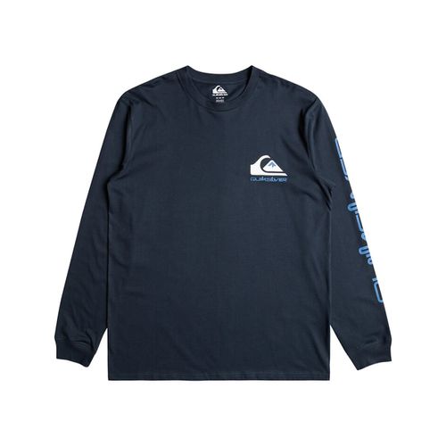 T-shirt maniche lunghe girocollo con logo - QUIKSILVER - Modalova