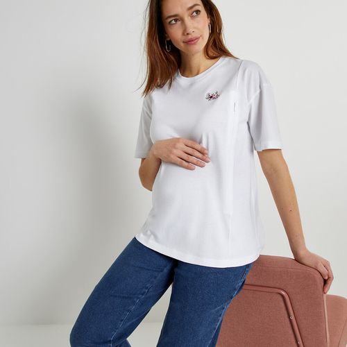 T-shirt Gravidanza E Allattamento, Ricamata Donna Taglie M - la redoute collections - Modalova