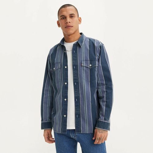 Camicia Ampia In Twill A Righe Uomo Taglie S - levi's - Modalova