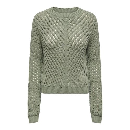 Maglione girocollo in maglia traforata - JDY - Modalova