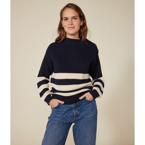 Maglione collo alto in maglia grossa - PETIT BATEAU - Modalova