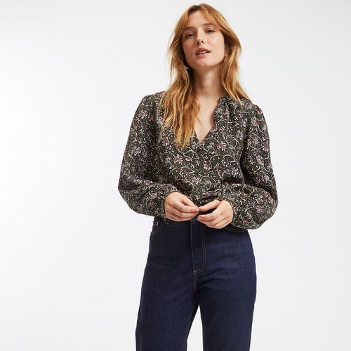 Camicia con stampa floreale e scollo a V, maniche lunghe - LA REDOUTE COLLECTIONS - Modalova