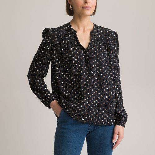 Blusa Stampata, Dettaglio In Pizzo, Maniche Lunghe Donna Taglie 36 (FR) - 40 (IT) - anne weyburn - Modalova