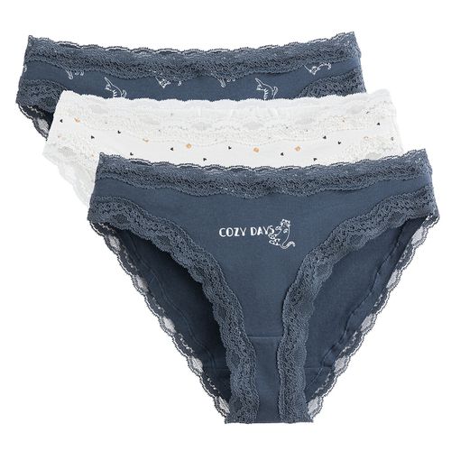 Confezione da 3 slip cotone - LA REDOUTE COLLECTIONS - Modalova