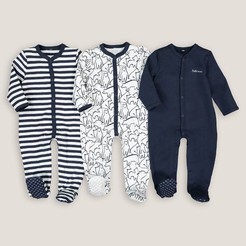 Confezione da 3 pigiama tutina in cotone prematuro-2 anni - LA REDOUTE COLLECTIONS - Modalova