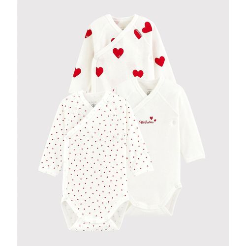 Confezione Da 3 Body Con Apertura Incrociata 0-12 Mesi Taglie 0 mesi - 50 cm - petit bateau - Modalova