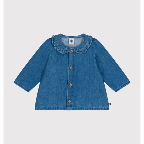 Blusa maniche lunghe in denim leggero - PETIT BATEAU - Modalova