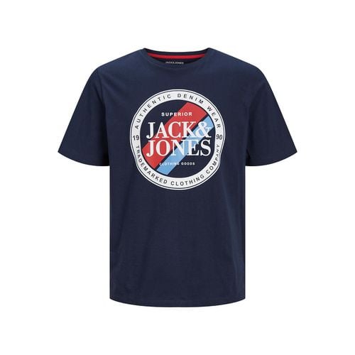 T-shirt Girocollo Con Logo Uomo Taglie XS - jack & jones - Modalova