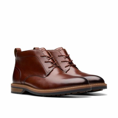 Stivaletti Mid In Pelle Aldwin Chukka Uomo Taglie 40 - clarks - Modalova