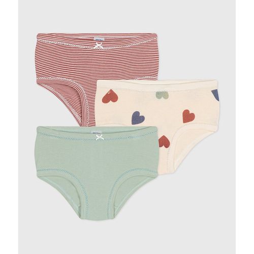 Confezione da 3 culotte alte in cotone - PETIT BATEAU - Modalova