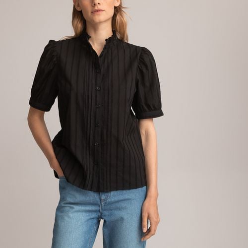 Camicia collo vittoriano, maniche corte - LA REDOUTE COLLECTIONS - Modalova