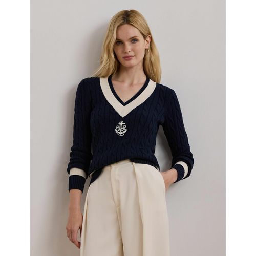 Maglione Scollo A V E Maniche Lunghe Donna Taglie S - lauren ralph lauren - Modalova