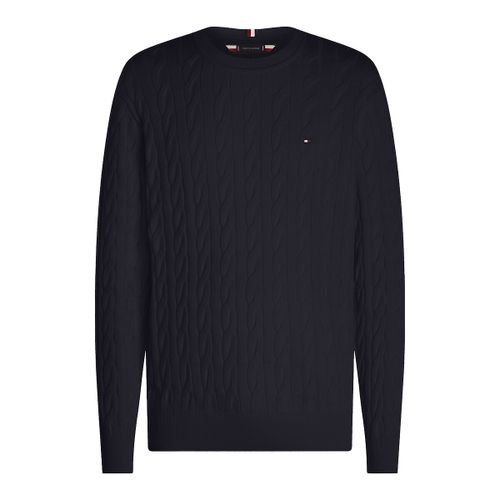 Maglione Girocollo Maglia Strutturata Uomo Taglie L - tommy hilfiger - Modalova