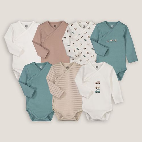 Confezione da 7 body neonato a maniche lunghe - LA REDOUTE COLLECTIONS - Modalova