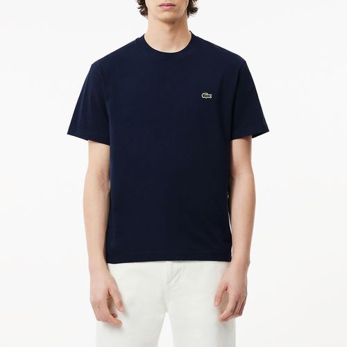 T-shirt scollo rotondo in jersey - LACOSTE - Modalova