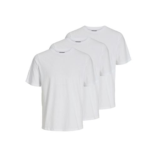 Confezione da 3 t-shirt tinta unita girocollo - JACK & JONES - Modalova