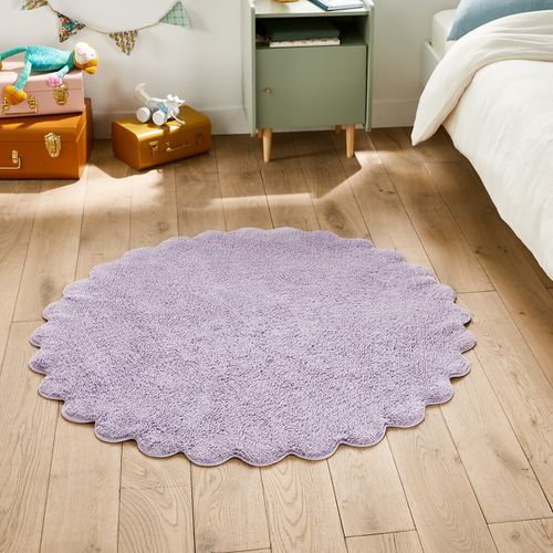 Tappeto Rotondo Smerlato Bambino, Cotone Riciclato, Honaki Taglie diametro 120 cm - la redoute interieurs - Modalova