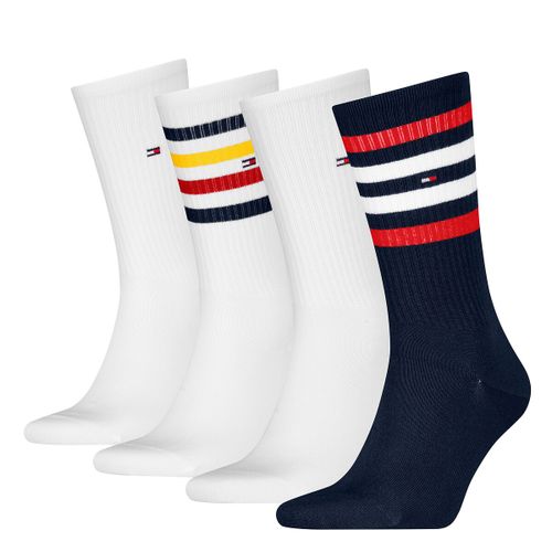 Confezione Da 4 Paia Di Calze Alte Uomo Taglie 39/42 - tommy hilfiger - Modalova