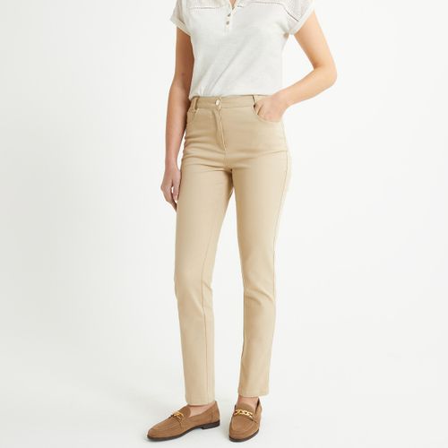 Pantaloni Dritti 5 Tasche Cotone Stretch Donna Taglie 36 (FR) - 40 (IT) - anne weyburn - Modalova