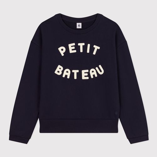 Felpa girocollo con logo - PETIT BATEAU - Modalova