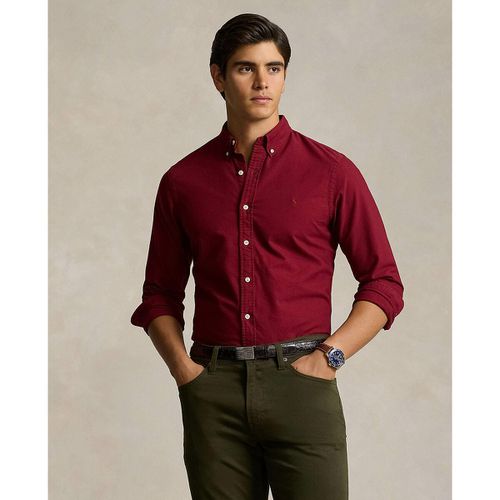 Camicia Aderente Chino Con Logo Ricamato Uomo Taglie L - polo ralph lauren - Modalova