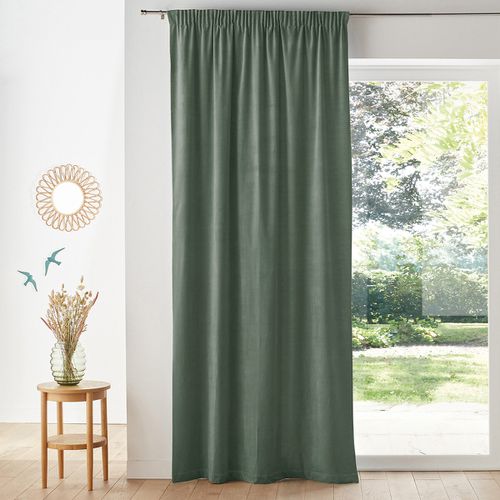 Tenda Velluto Bordo Arricciato, Velvet Taglie 180 x 135 cm - la redoute interieurs - Modalova