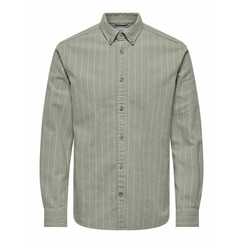 Camicia Dritta A Righe Taglie L - only & sons - Modalova