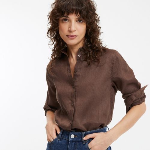 Camicia a maniche lunghe in lino - LA REDOUTE COLLECTIONS - Modalova