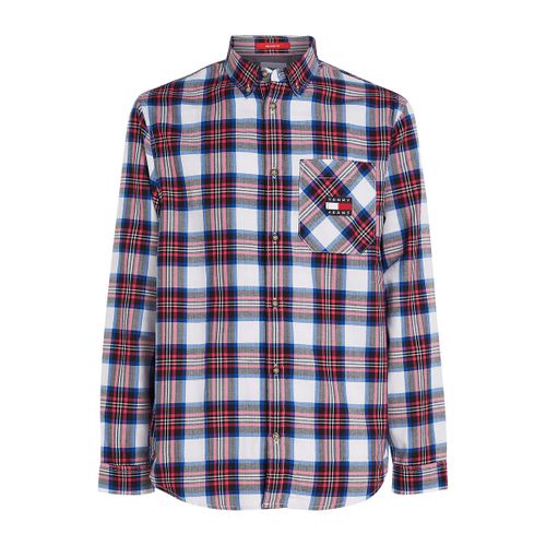 Camicia A Quadri In Flanella Uomo Taglie 3XL - tommy jeans - Modalova