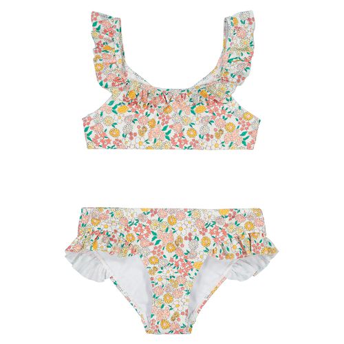 Costume Da Bagno 2 Pezzi Con Stampa Floreale Taglie 10 anni - 138 cm - la redoute collections - Modalova