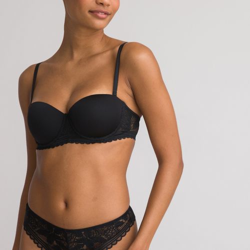 Reggiseno A Fascia In Pizzo Riciclato Donna Taglie 1 A - la redoute collections - Modalova