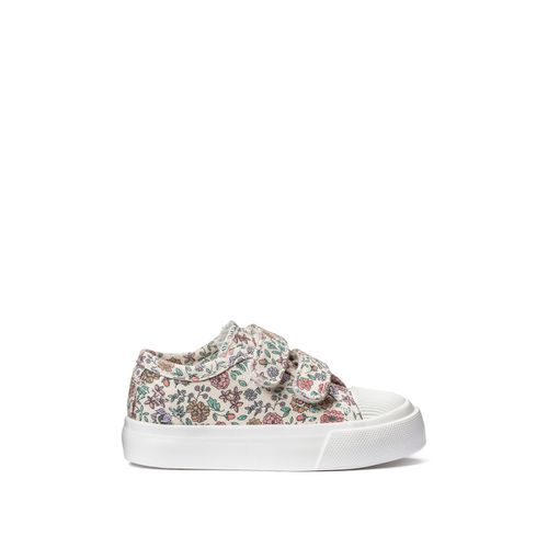 Sneakers Con Patte A Strappo In Tela, Stampa Fiori Taglie 19 - la redoute collections - Modalova