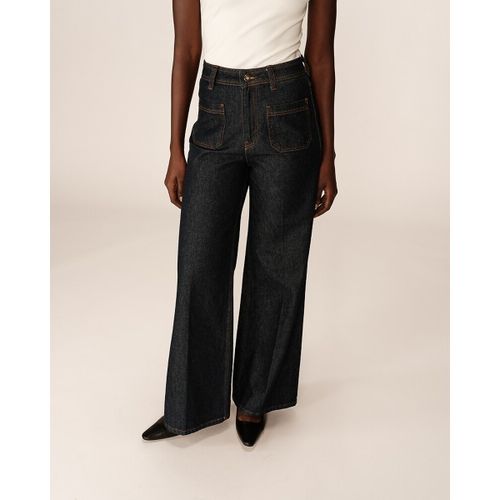Jeans A Vita Alta June Con Tasche Applicate Donna Taglie 38 (IT) - 34 (FR) - grace & mila - Modalova