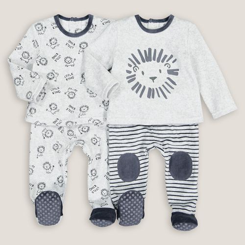 Confezione Da 2 Pigiama 2 Pezzi In Velluto 1 Mese-4 Anni Taglie 4 anni - 102 cm - la redoute collections - Modalova