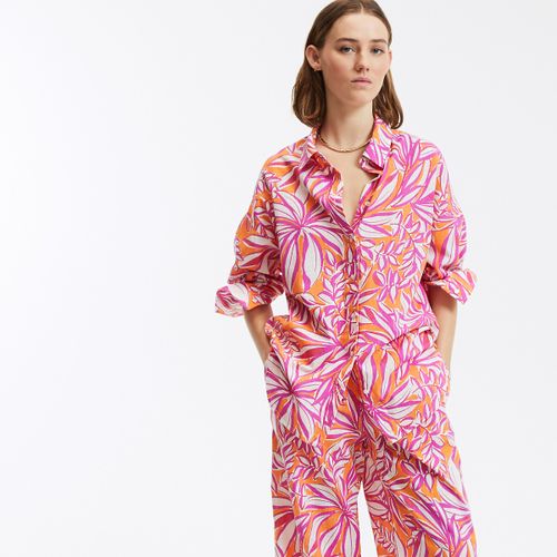 Camicia Oversize Stampata Signature, Apolline Donna Taglie 38 (IT) - 34 (FR) - la redoute collections - Modalova