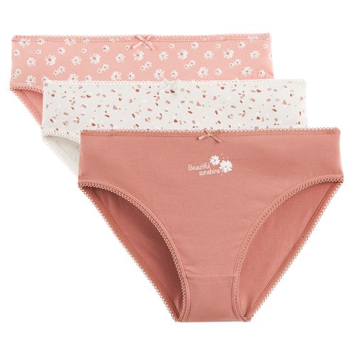 Confezione da 3 culotte stampate - LA REDOUTE COLLECTIONS - Modalova