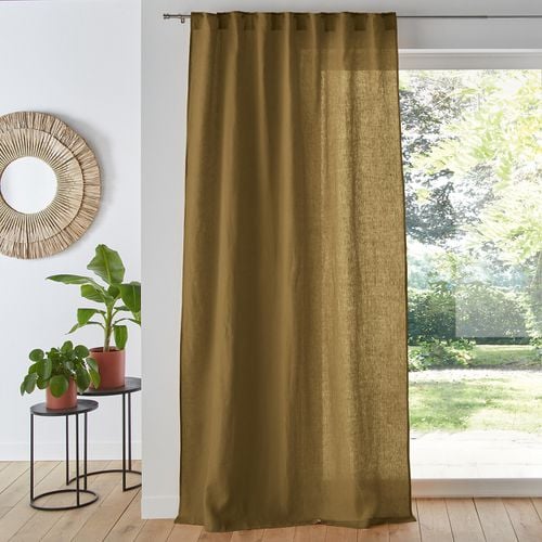 Tenda In Lino Lavato Con Patte Nascoste, Onega Taglie 180 x 135 cm - la redoute interieurs - Modalova