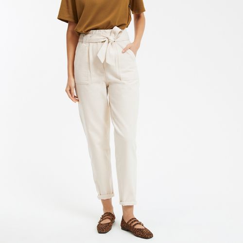 Pantaloni a carota vita alta - LA REDOUTE COLLECTIONS - Modalova