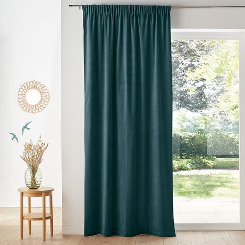 Tenda Velluto Bordo Arricciato, Velvet Taglie 180 x 135 cm - la redoute interieurs - Modalova