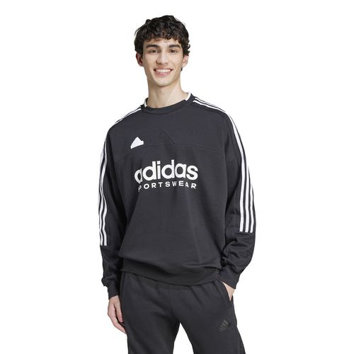 Felpa Girocollo Doppio Logo, 3 Bande Tiro Uomo Taglie XS - adidas performance - Modalova