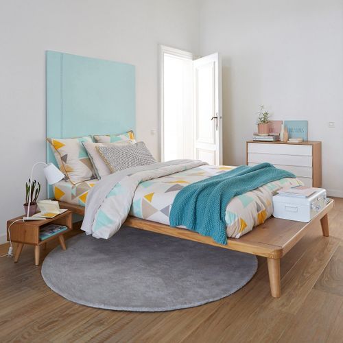 Jimi Solid Pine Platform Bed with Bed Base - LA REDOUTE INTERIEURS - Modalova