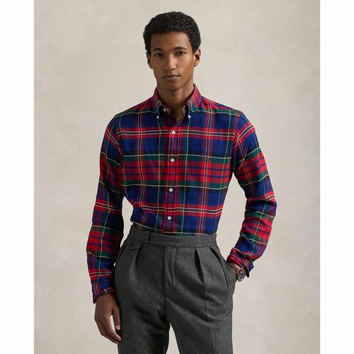 Camicia Dritta Stampa A Quadri, Maniche Lunghe Uomo Taglie L - polo ralph lauren - Modalova