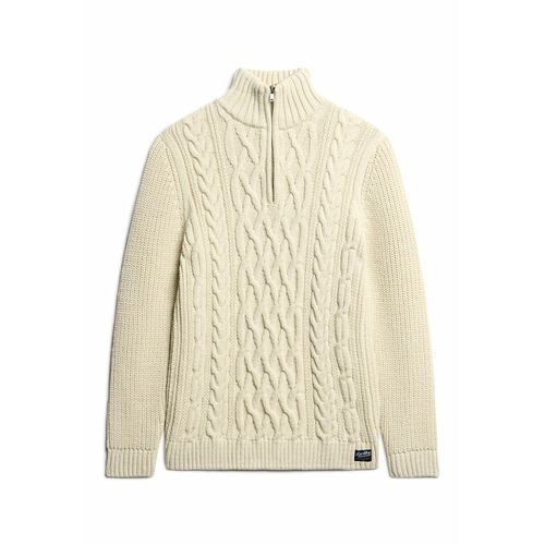 Maglione A Trecce Collo Con Cerniera Jacob Uomo Taglie XXL - superdry - Modalova