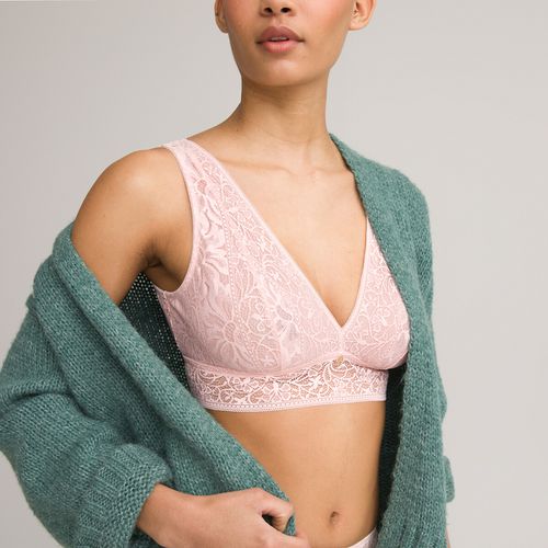 Reggiseno Bralette Senza Ferretti In Pizzo Donna Taglie 2 B - la redoute collections - Modalova