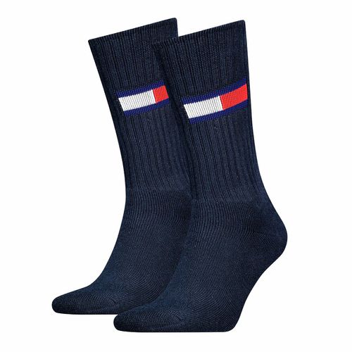 Confezione da 2 paia di calze alte logo bandiera - TOMMY HILFIGER - Modalova