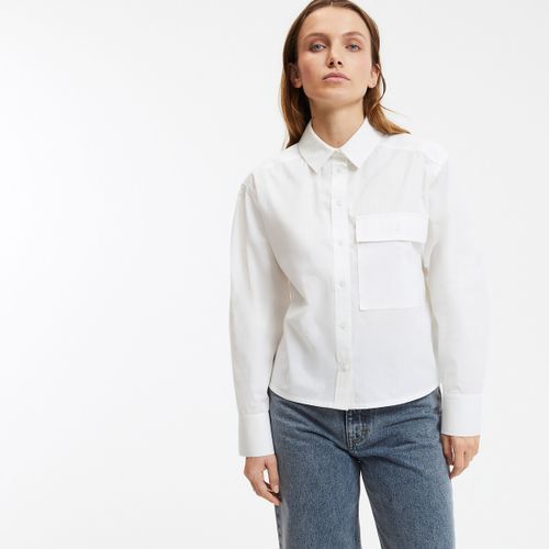 Camicia Boxy Corta In Cotone, Maniche Lunghe Donna Taglie XS - la redoute collections - Modalova