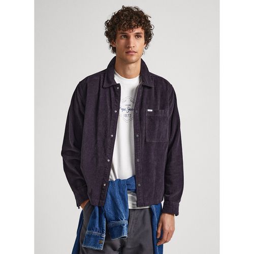 Sovracamicia In Velluto Uomo Taglie M - pepe jeans - Modalova